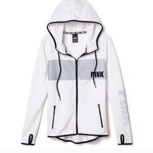 Rare Pink Victoria’s Secret Reflective Zip Hoodie
